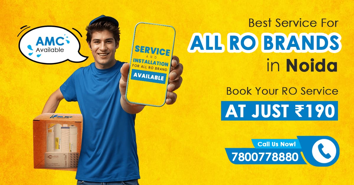 best RO service in Noida technician repairing water purifier